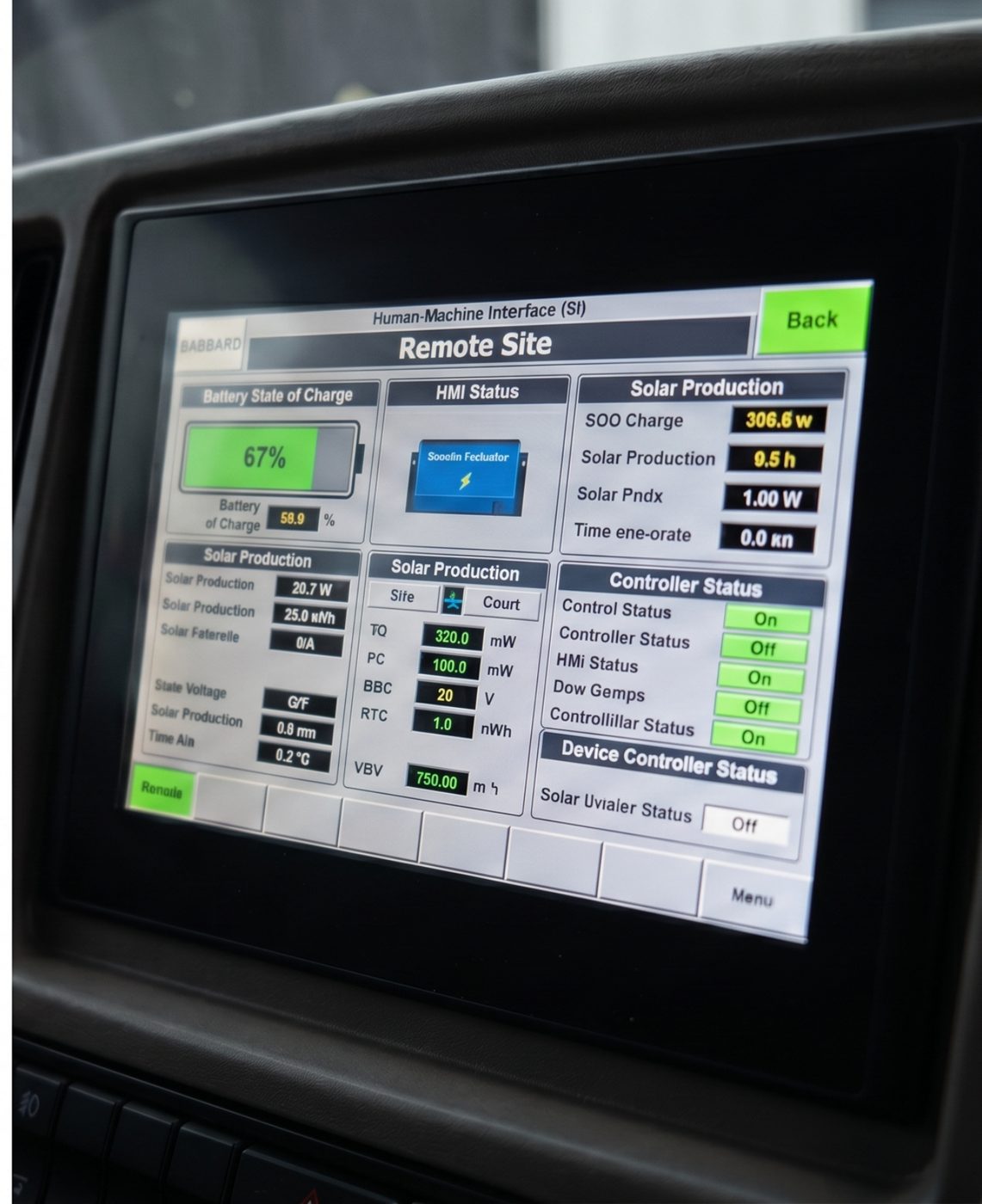 HMI at a remote site